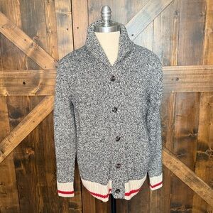ROOTS CABIN Shawl Collar Button Up Men’s Cardigan Sweater Size L